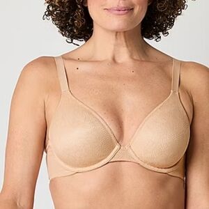 NWT 38D Liz Claiborne No Show Plunge Full Coverage Bra, Underwire